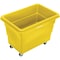 Global Industrial 8 Bushel Plastic Bulk Box Truck, Direct Mount Base, Yellow, 33-3/10L x 24-3/5W x 27-2/5H 800313YL - alternate 3